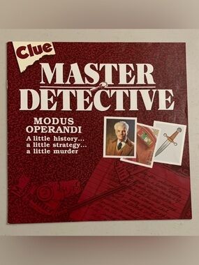 Vintage 1988 Clue Master Detective Replacement Directions Instructions Booklet